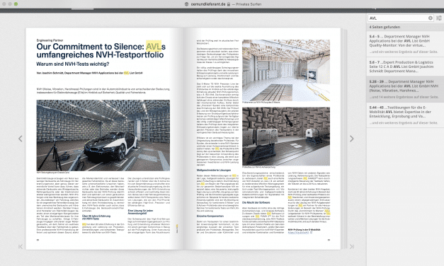 Our Commitment to Silence: AVLs umfangreiches NVH-Testportfolio Warum sind NVH-Tests wichtig?