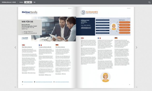 Firmenpräsentationen BüchnerBarella Versicherungsmakler GmbH und SUSI&JAMES