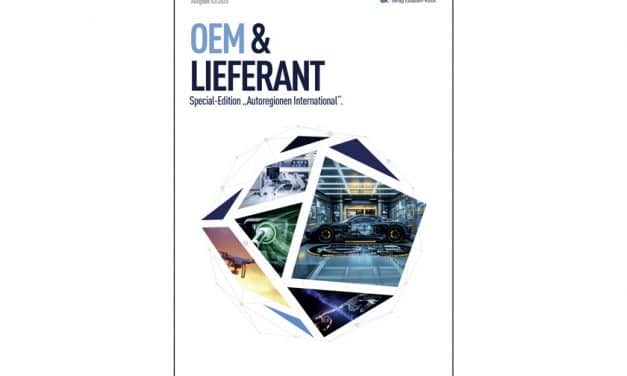Die aktuelle Ausgabe „Autoregionen International“ – ein Supplement der Dachmarke OEM&Lieferant ist erschienen.