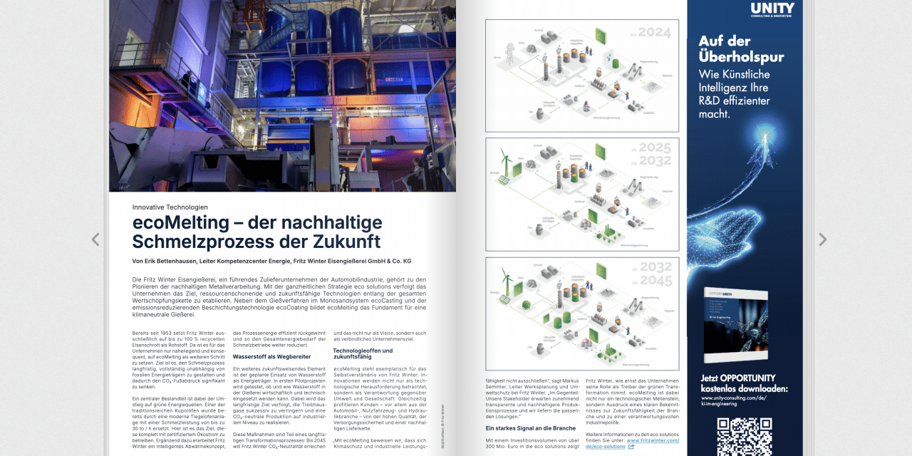 Innovative Technologien ecoMelting – der nachhaltige Schmelzprozess der Zukunft