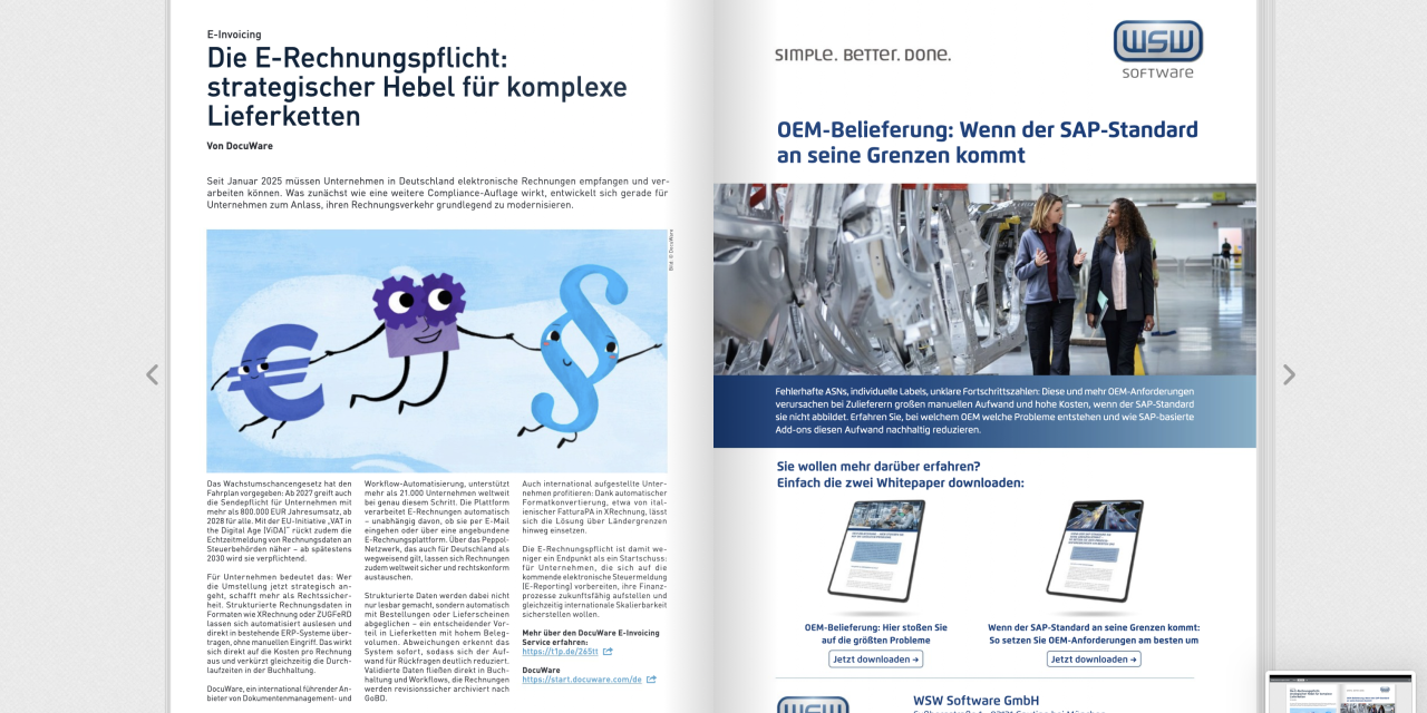 Die E-Rechnungspflicht: strategischer Hebel für komplexe Lieferketten