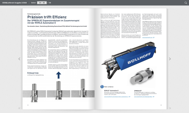 Präzision trifft Effizienz Der SPREDLOC Expansionsbolzen im Zusammenspiel mit der RIVKLE Automation E